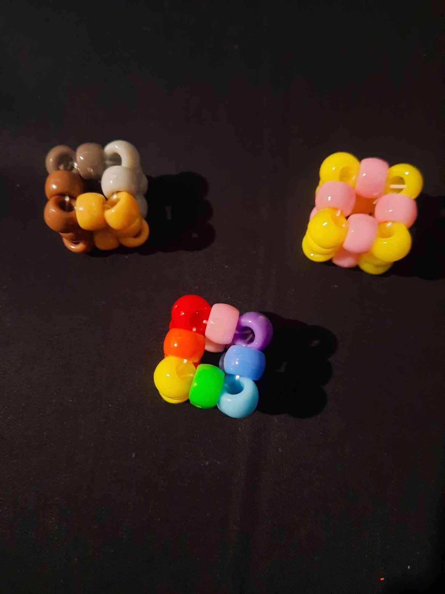 PRIDE Comfort Cube beaded fidget toy